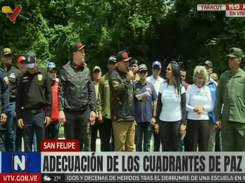Vpdte. Sec. Cabello destacó la entrega de 50 motos para los cuadrantes de paz en el edo. Yaracuy