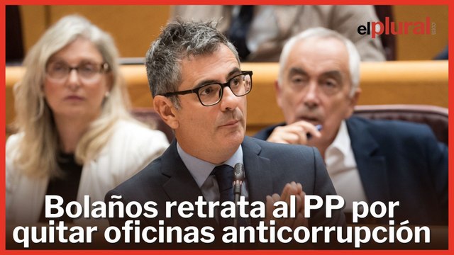 Bolaños retrata al PP por quitar oficinas anticorrupción: Bien le hubiera venido una a Casado