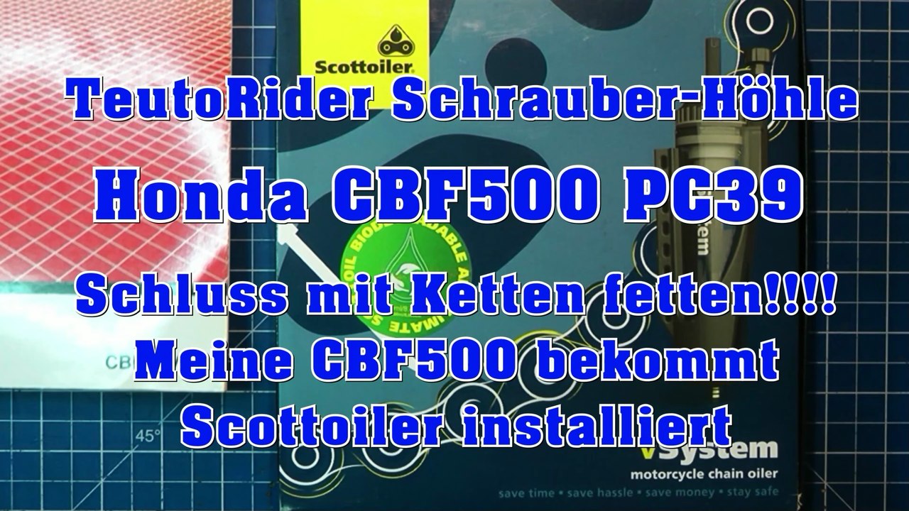 Honda CBF500 PC39 bekommt Scottoiler installiert