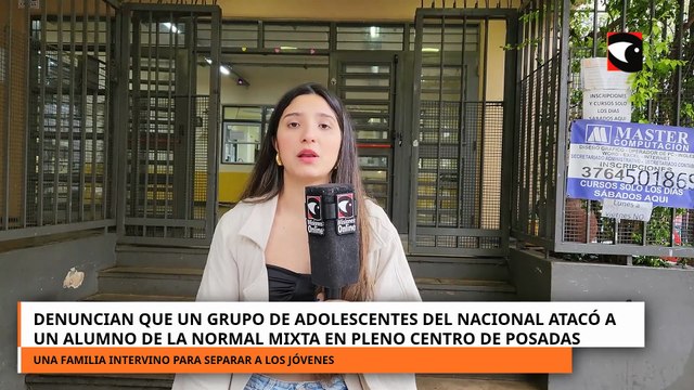 Denuncian que un grupo de adolescentes del Nacional atacó a un alumno de la Normal Mixta en Posadas