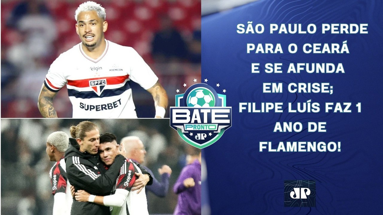 São Paulo PERDE A 4ª SEGUIDA e VIVE CRISE; Filipe Luís faz 1 ANO de Flamengo! | BATE-PRONTO