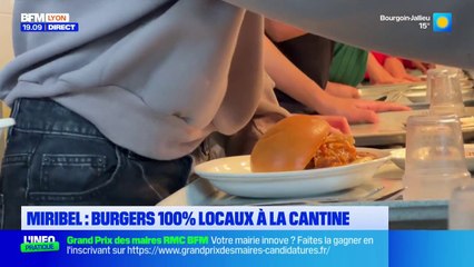 Des burgers 100% locaux à la cantine du collège Anne Frank à Miribel