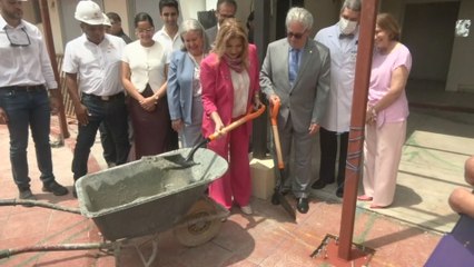 Primera palada para remodelación de la sala de psiquiatría en Hospital San Miguel Arcángel