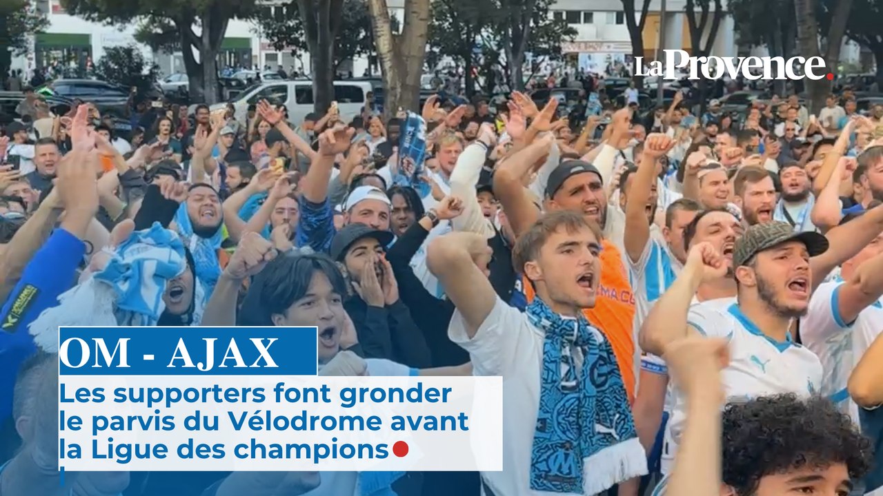 OM - AJAX : Le supporters font gronder le parvis du Vélodrome avant la rencontre
