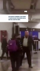 Detenido hombre con arma y cartuchos tras riña en el Metro Centro Médico