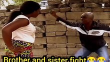 Brother and sister fight