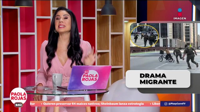 Hombre huye en bicicleta de más de 10 agentes de ICE | DPC con Paola Rojas