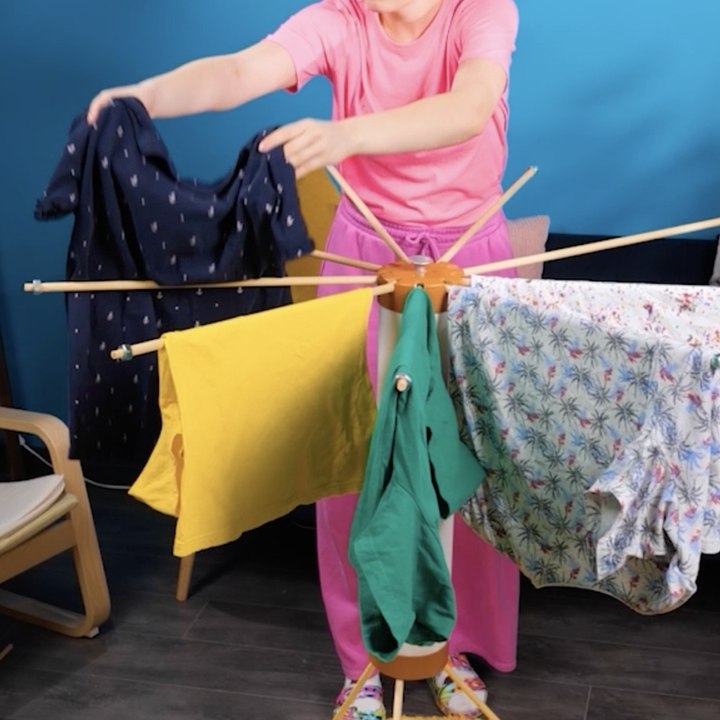 Jour de lessive rendu facile : Mega séchoir FAIT MAISON Hack ! 🧼💨