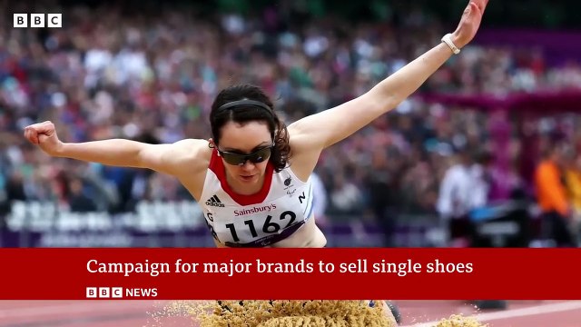 Paralympic athlete challenging big brands over selling single shoes _ BBC News