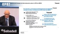 El consejo de administración del Sabadell vuelve a rechazar la oferta del BBVA