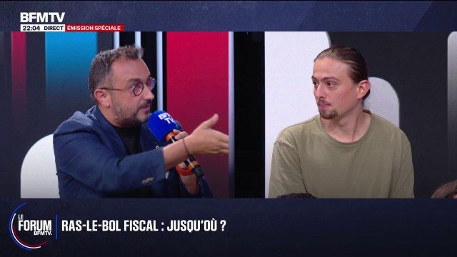 FORUM BFMTV - Ras-le-bol fiscal: Si je devais faire mes études ailleurs qu'à Paris, mes parents m'ont dit tu te démerdes , déclare Tidjan Jacquin, étudiant