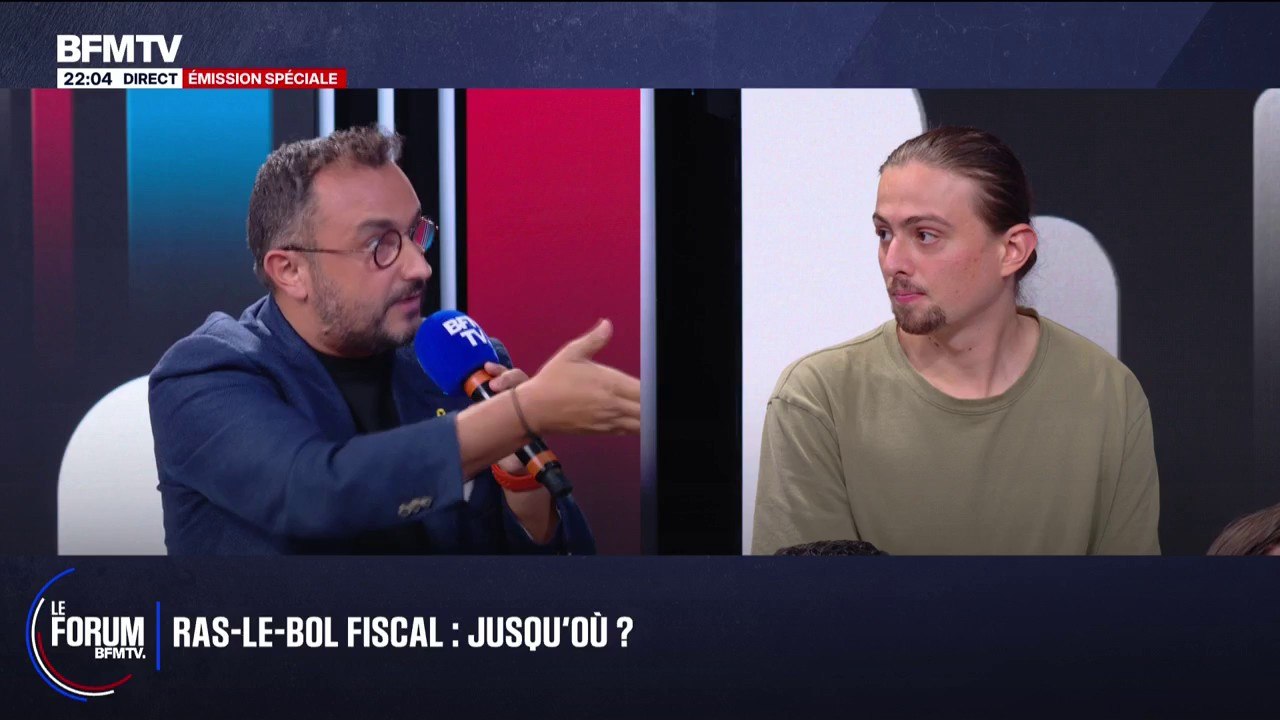 FORUM BFMTV - Ras-le-bol fiscal: "Si je devais faire mes études ailleurs qu'à Paris, mes parents m'ont dit tu te démerdes", déclare Tidjan Jacquin, étudiant