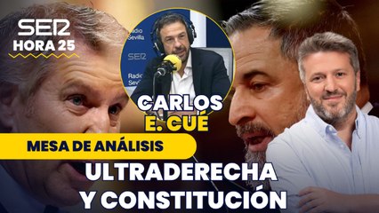 Carlos Cue sobre la derecha