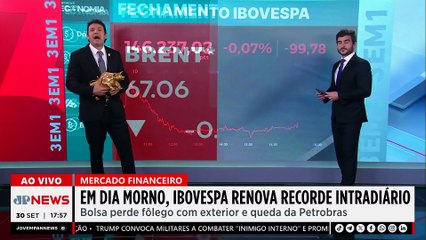 Em dia morno, Ibovespa bate recorde intradiário e sobe 3,40% no mês | FECHAMENTO TOURO DE OURO