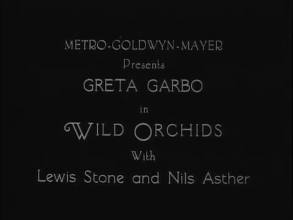 Wild Orchids (MGM, 1929)