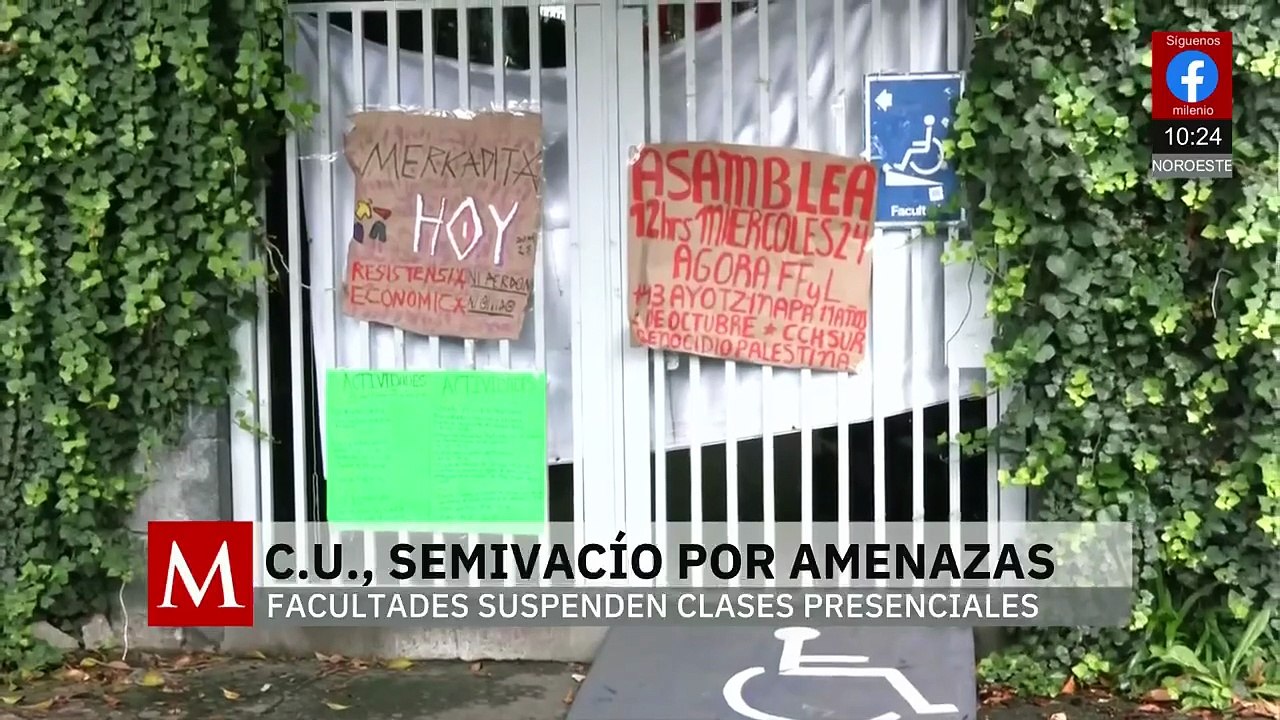 Ciudad Universitaria semivacía por amenazas en redes sociales; estudiantes exigen seguridad