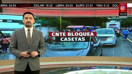 La CNTE bloquea casetas de peaje que dividen los estados de Oaxaca y Veracruz