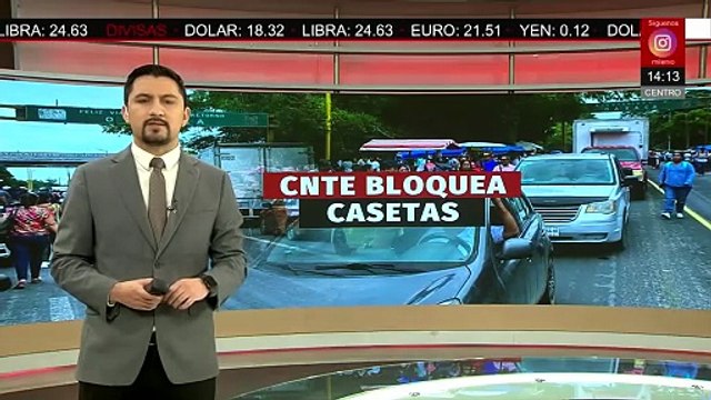 La CNTE bloquea casetas de peaje que dividen los estados de Oaxaca y Veracruz