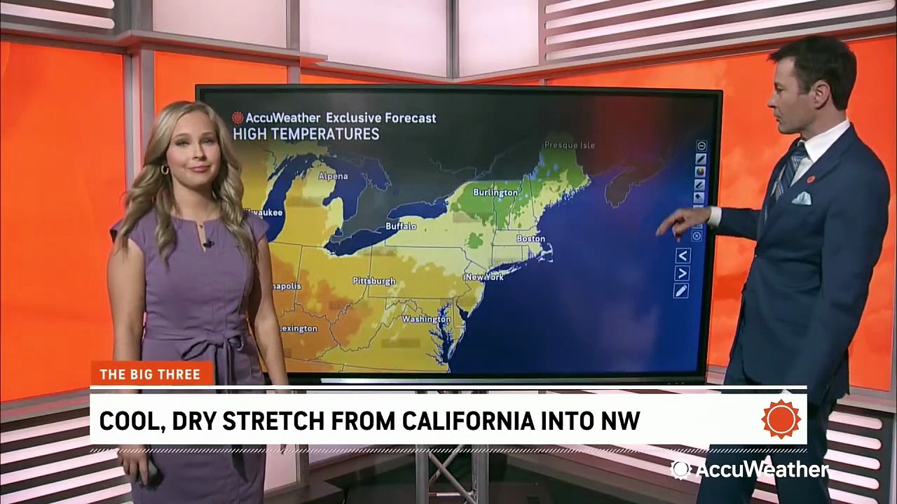 Conditions cooling down in the Northwest as rain and high-elevation snow arrive