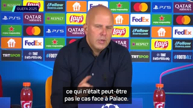 Liverpool - Slot : "Une défaite différente de celle contre Crystal Palace"
