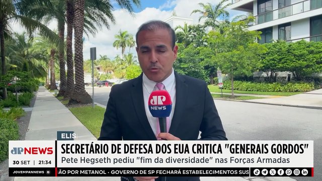 Secretário de Defesa de Trump critica militares: “É inaceitável ver generais gordos”