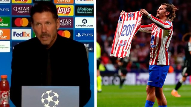 Cholo Simeone se deshace en elogios hacia Griezmann tras victoria del Atlético de Madrid en Champions