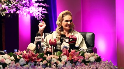 كاميرا نواعم تلتقي يسرا وسط حشد جماهيري في بيروت