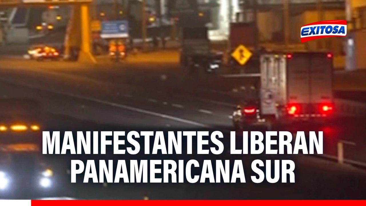 Manifestantes liberan la Panamericana Sur luego de 5 horas de bloqueo