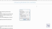 Word - Cómo hacer un crucigrama en Word. Tutorial en español HD