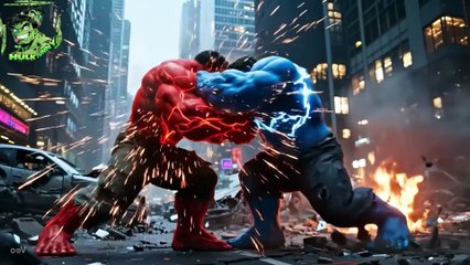 RED HULK vs BLUE HULK EPIC BATTLE! The Ultimate Clash Begins with a Mysterious Serum!!!