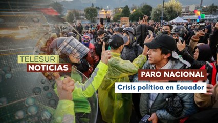 Continúa el paro nacional contra Noboa en Ecuador