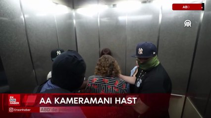ABD’de polisin sert müdahalesi sonucu AA kameramanı kafasını yere çarptı