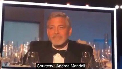 أمل كلوني تبكي زوجها في لحظة مؤثرة