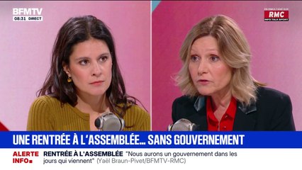 "On a le temps, aujourd'hui, d'avoir un débat budgétaire", déclare Yaël Braun-Pivet, présidente de l'Assemblée nationale