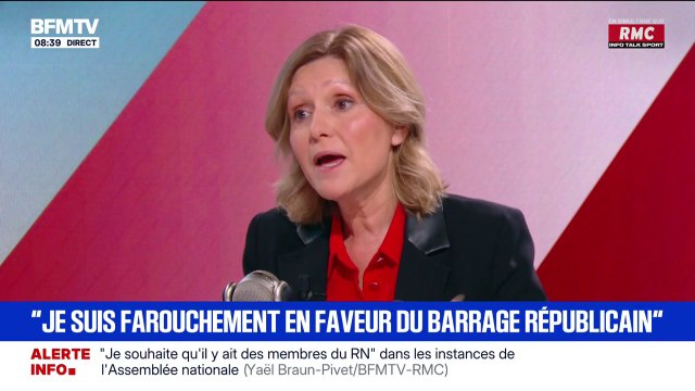 Aujourd'hui, je pense que nous n'arriverons pas à avoir un vote de confiance favorable , déclare Yaël Braun-Pivet
