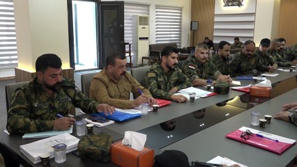 جولة تفتيشية لمدرسة القيادة والأركان على أقسام مديرية إعلام الحشد الشعبي