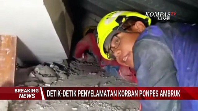 Eksklusif! Detik-Detik Santri Korban Ponpes Al-Khoziny Berhasil Diselamatkan dari Reruntuhan