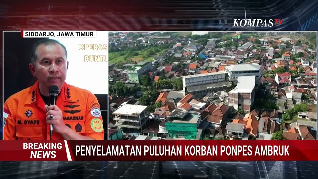 Basarnas dan Tim Gabungan Gunakan Drone Thermal untuk Cari Korban di Runtuhan Bangunan Ponpes