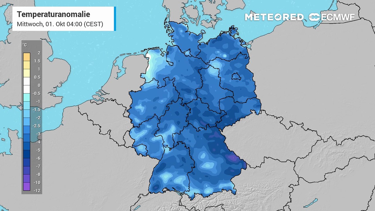 Oft sonnig, aber für die Jahreszeit deutlich 'zu kalt' - Nachts Frostgefahr!