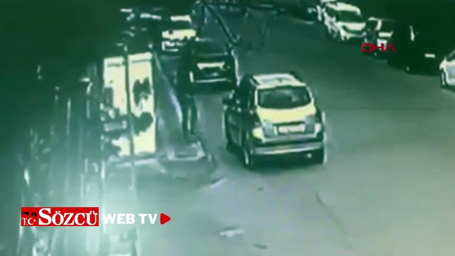 Ümraniye'de haraç almak için kıraathane kurşunlayan şüpheli kamerada