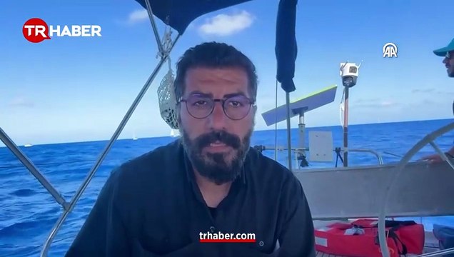 Küresel Sumud Filosu'ndaki gazeteci Çelik, Gazze yolunda son durumu aktardı
