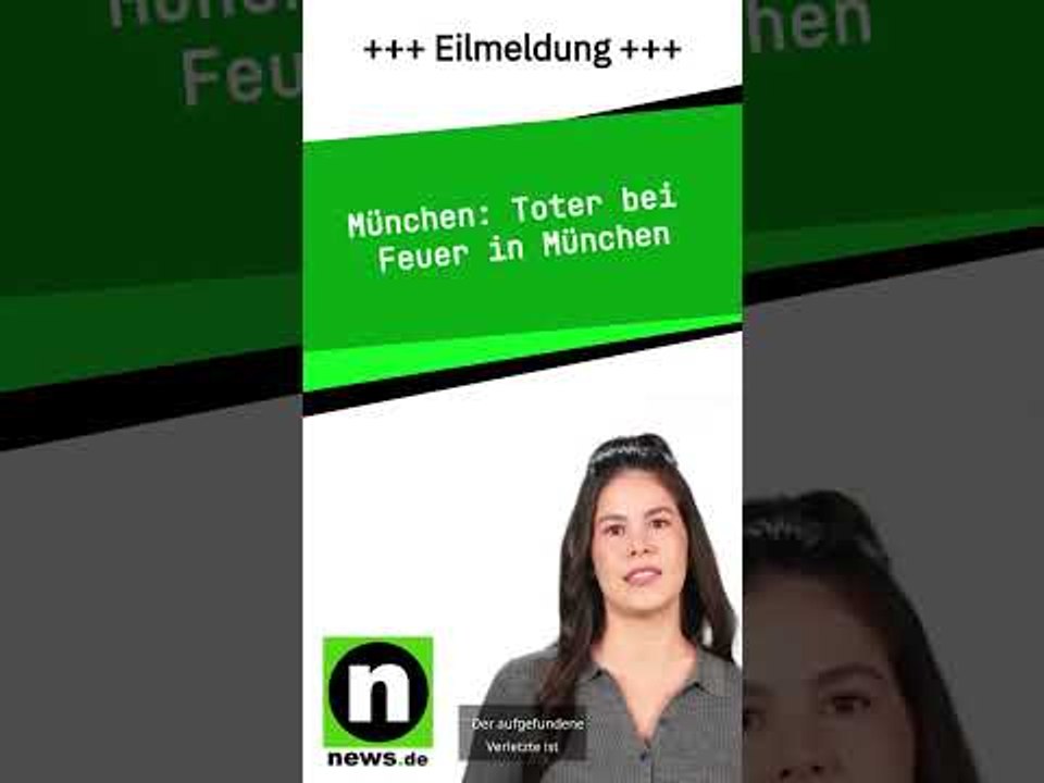 Toter bei Feuer in München