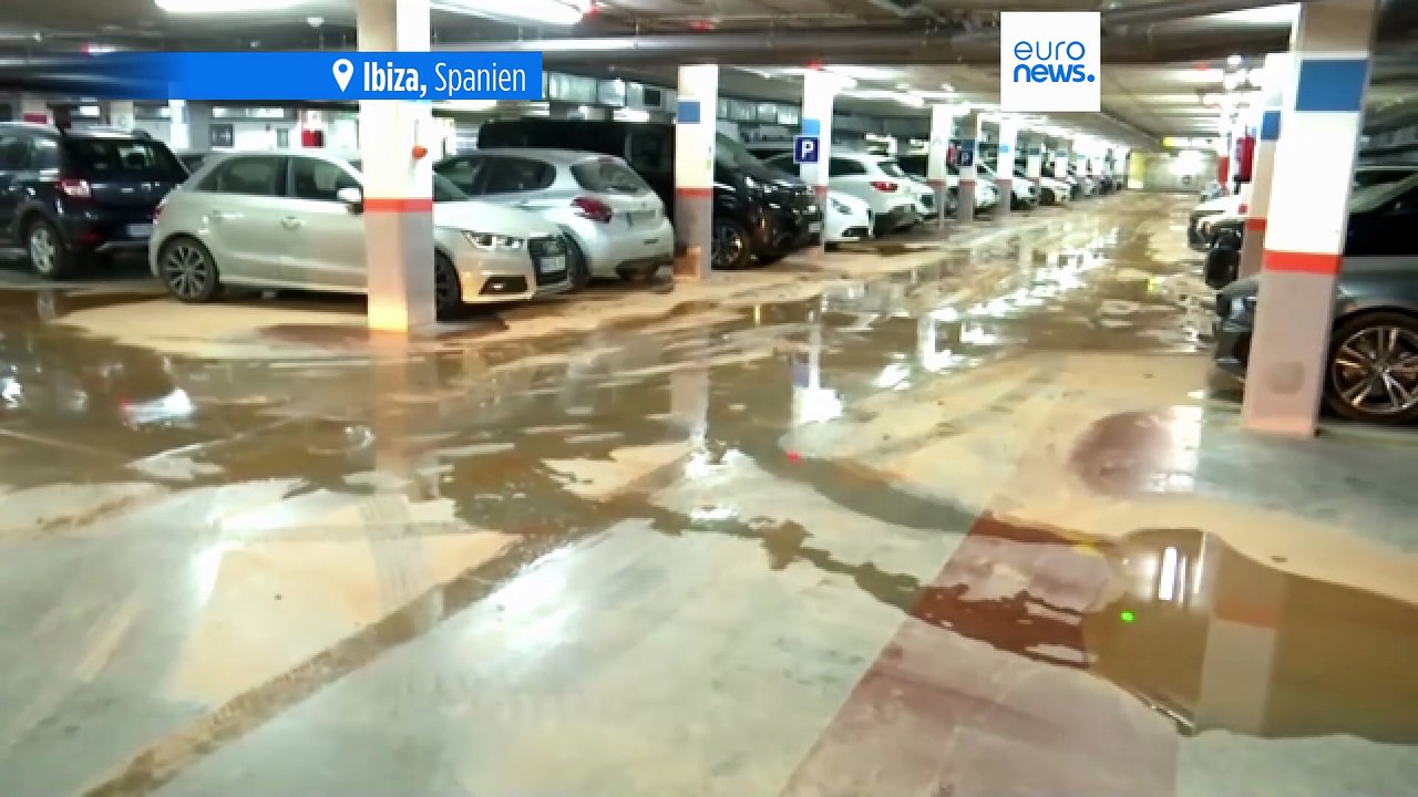 Unwetter-Chaos auf Mallorca und Ibiza: Evakuierungen und Flugausfälle