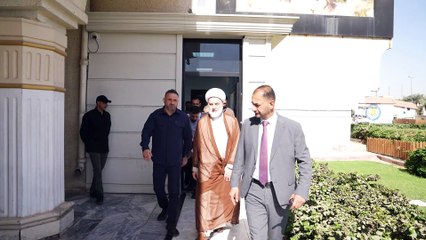 الشيخ همام حمودي يزور مديرية الإعلام في الحشد الشعبي ويجري جولة برفقة المدير العام في أقسام المديرية ومتحف الرواة