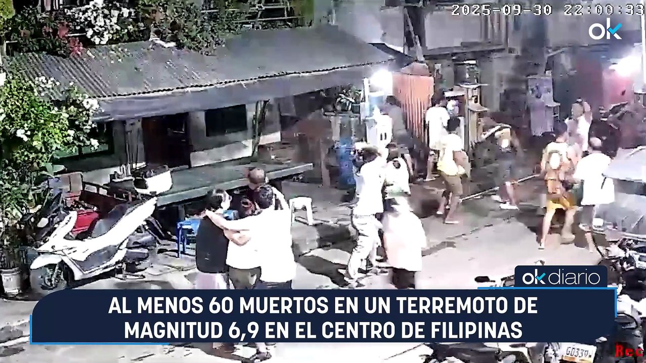 Al menos 60 muertos en un terremoto de magnitud 6,9 en el centro de Filipinas