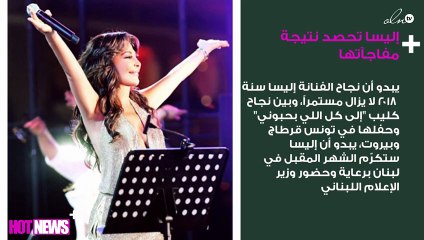 إليسا تحصد نتيجة مفاجآتها