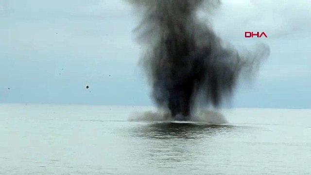 Trabzon'da bulunan insansız deniz aracı patlatıldı