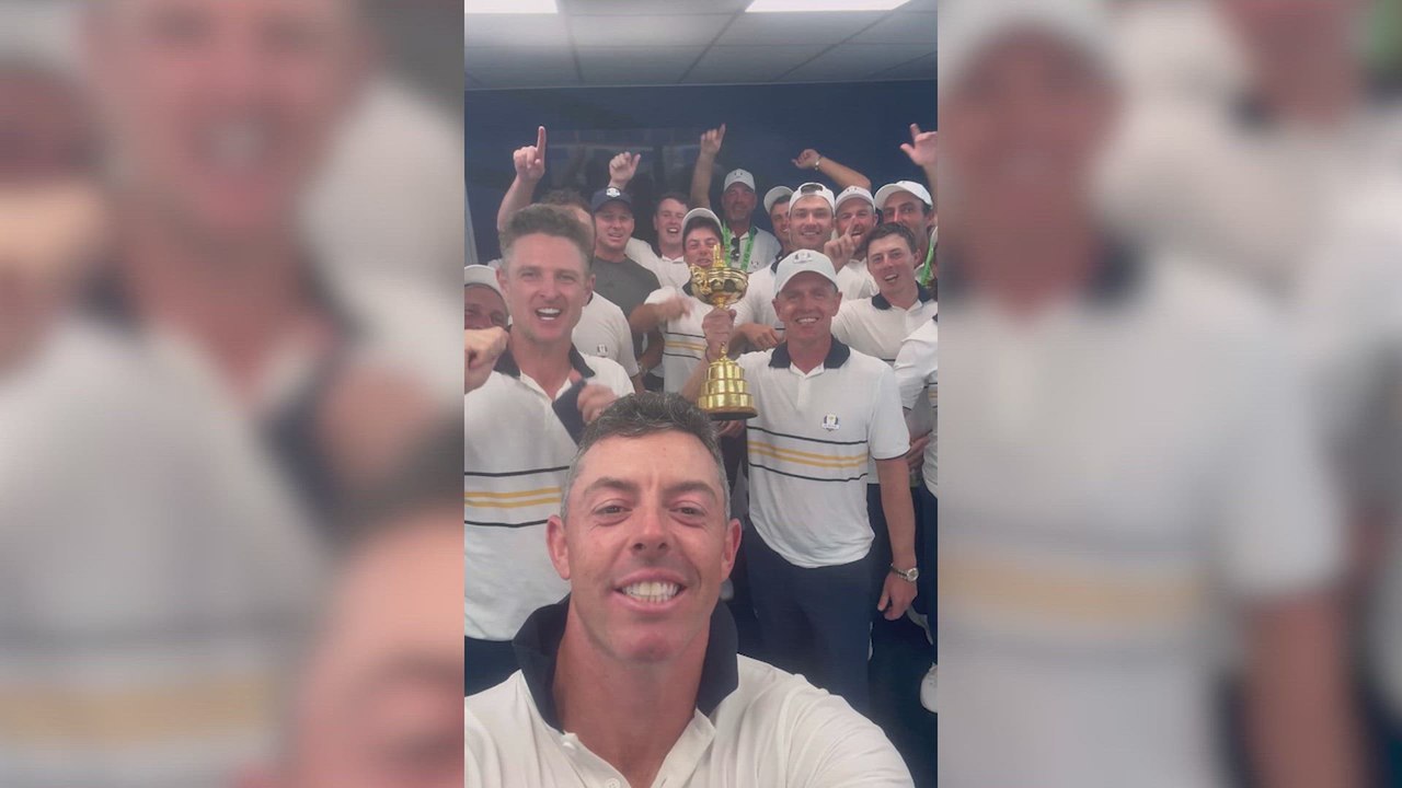 TEAM EUROPE celebrate RYDER CUP win with chant for TRUMP — his response goes viral