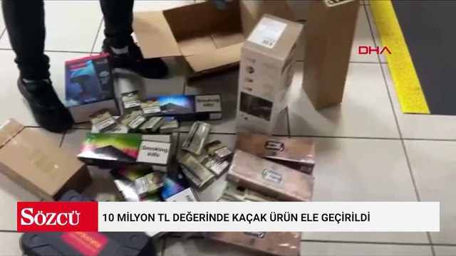 İzmir'de 20 ayrı operasyonda 10 milyon TL değerinde kaçak ürün ele geçirildi