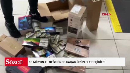 İzmir'de 20 ayrı operasyonda 10 milyon TL değerinde kaçak ürün ele geçirildi